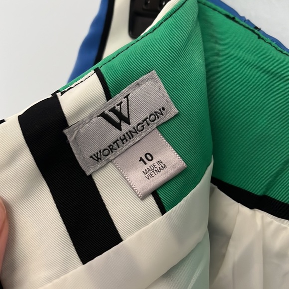 Worthington Women’s Color Block Skirt - Picture 3 of 4
